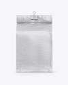 Kraft Coffee Bag With Clip Mockup - Front View