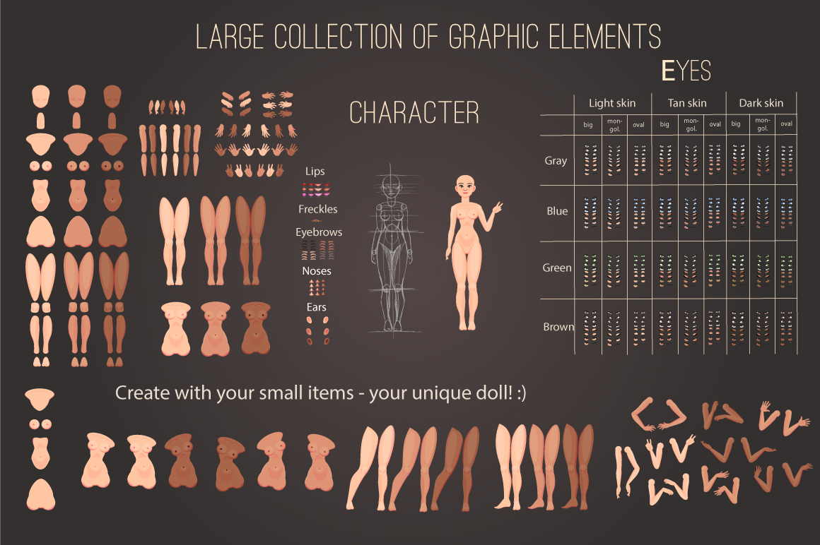 Character portrait girl creator Character portrait girl creator