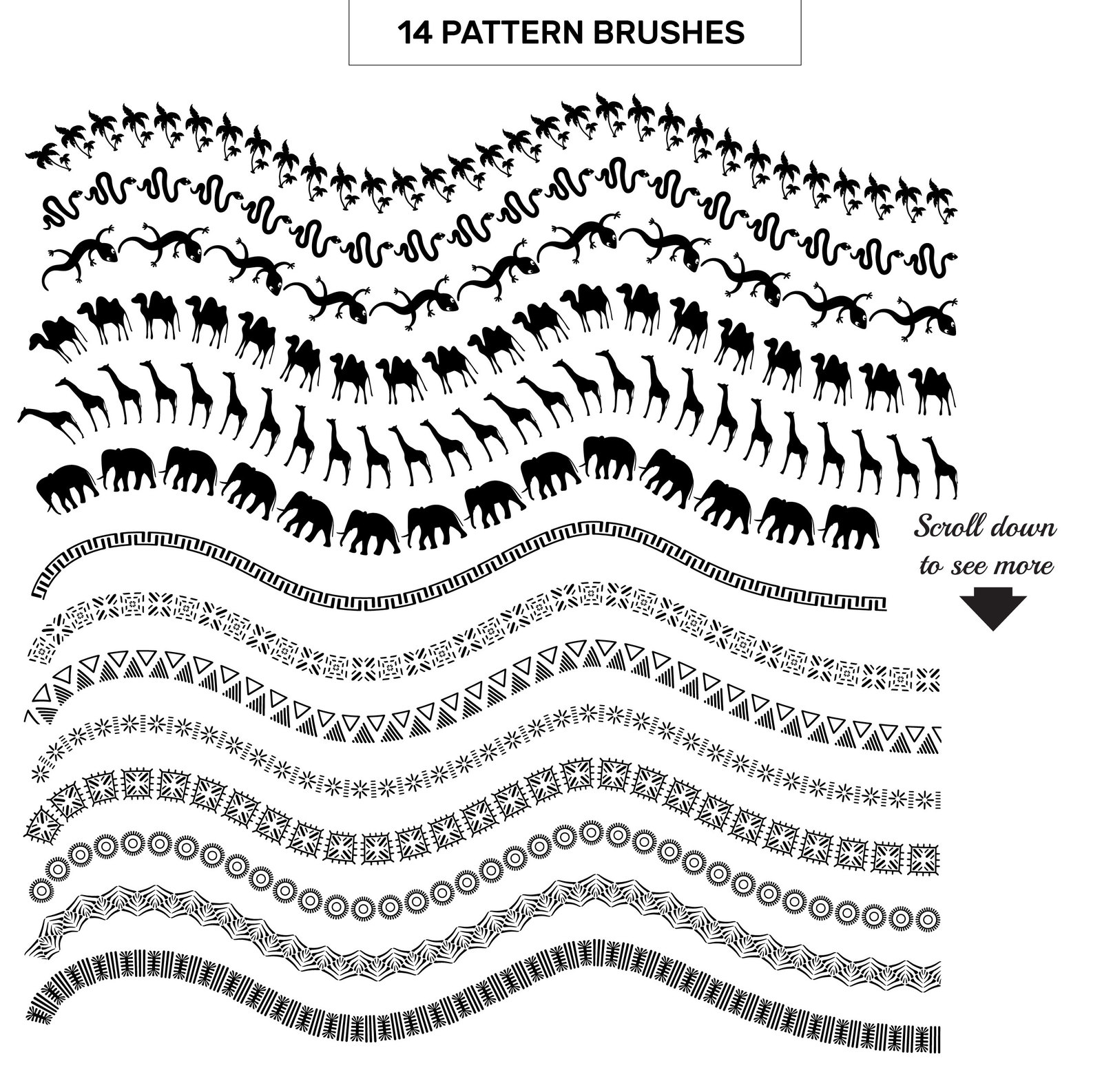 Pattern Brushes for Illustrator