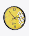 Round Wall Clock Mockup - Half-Side View