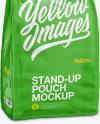 Stand Up Glossy Pouch - Half Side View