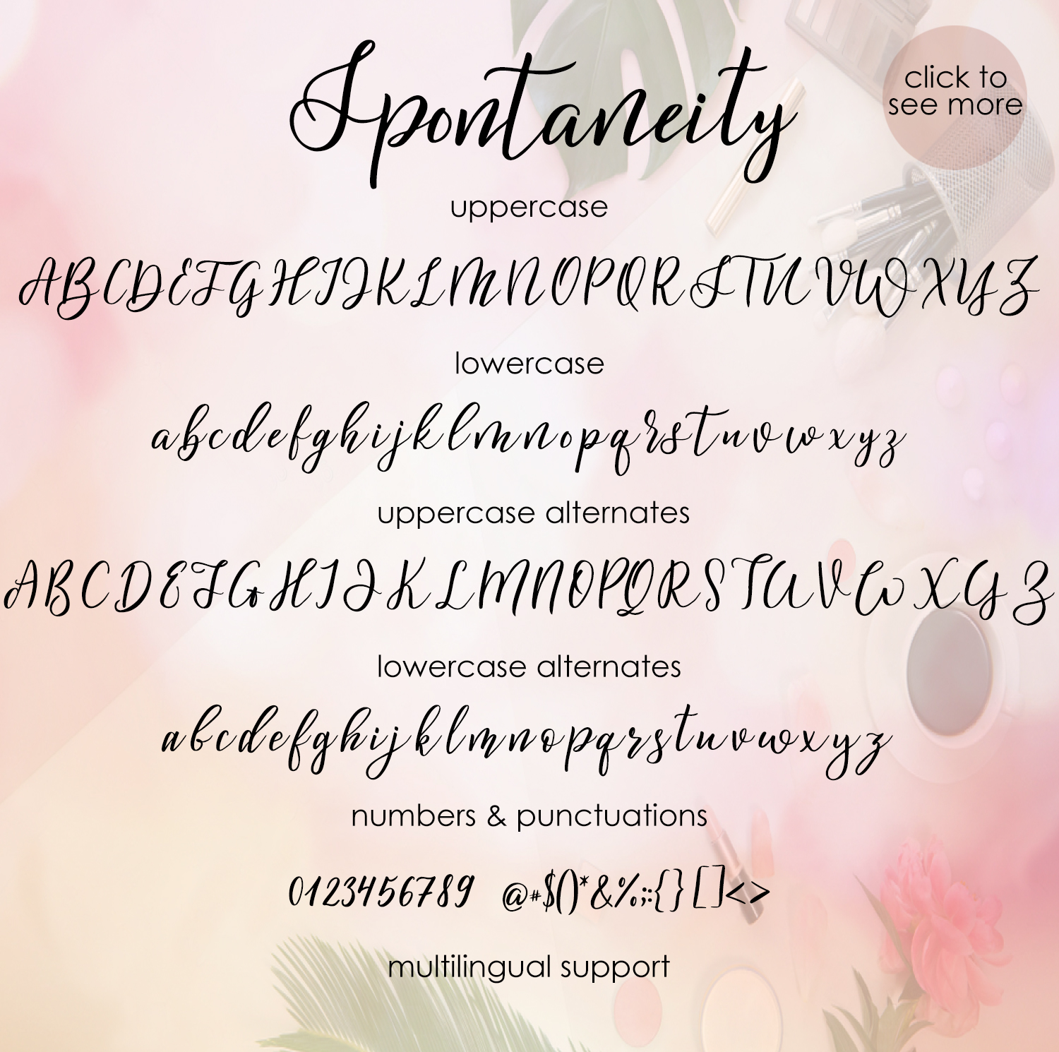Spontaneity - script font Spontaneity - script font