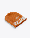 Beanie Hat Mockup - Half Side View (High-Angle Shot)