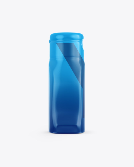 Plastic Bottle in Shrink Sleeve Mockup - Front & Side Views Plastic Bottle in Shrink Sleeve Mockup - Front & Side Views