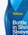Plastic Bottle in Shrink Sleeve Mockup - Front & Side Views Plastic Bottle in Shrink Sleeve Mockup - Front & Side Views