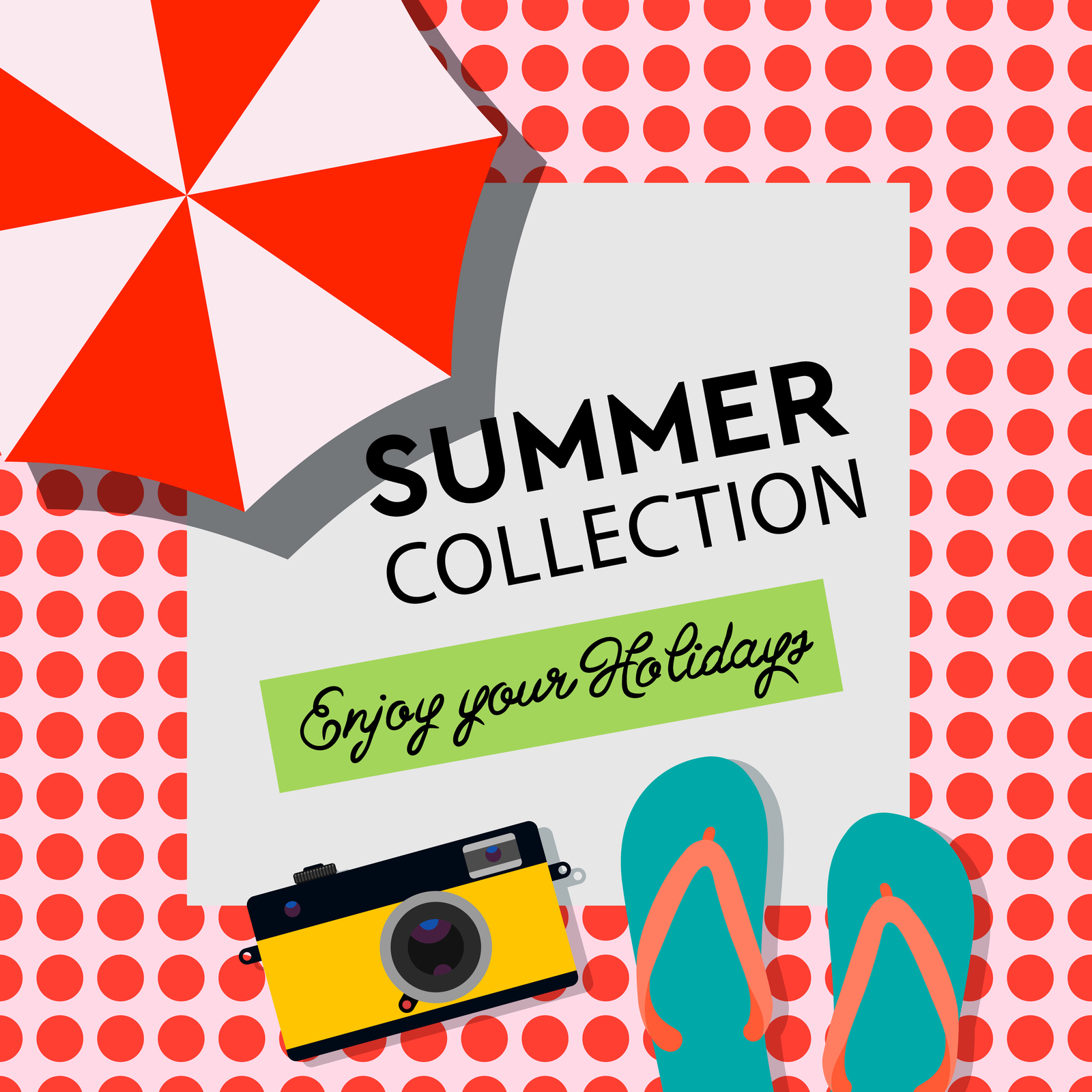 Social media templates Summer Time Social media templates Summer Time