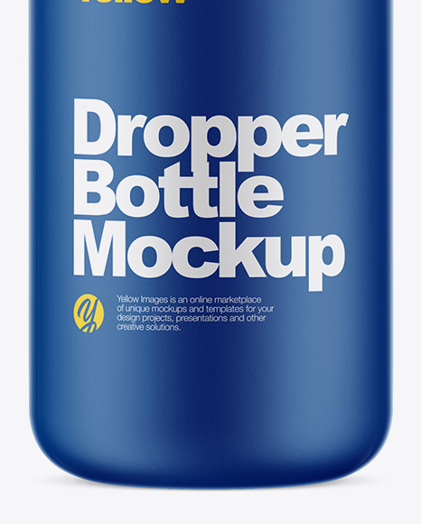 Matte Dropper Bottle Mockup