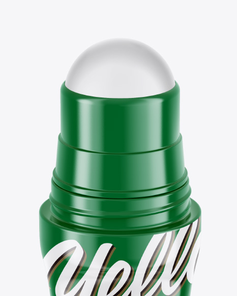 Glossy Roll-On Deodorant Mockup - Front View (High-Angle Shot) Glossy Roll-On Deodorant Mockup - Front View (High-Angle Shot)