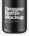 Green Glass Dropper Bottle Mockup