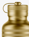 Metallic Sport Bottle Mockup