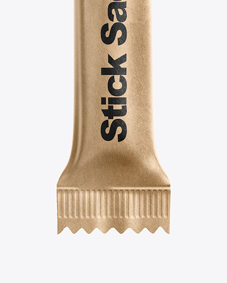 Kraft Paper Stick Sachet Mockup