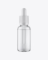 Clear Glass Dropper Bottle Mockup