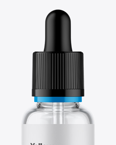 Clear Glass Dropper Bottle Mockup Clear Glass Dropper Bottle Mockup