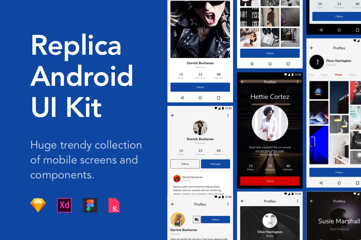 Replica Android UI Kit Replica Android UI Kit