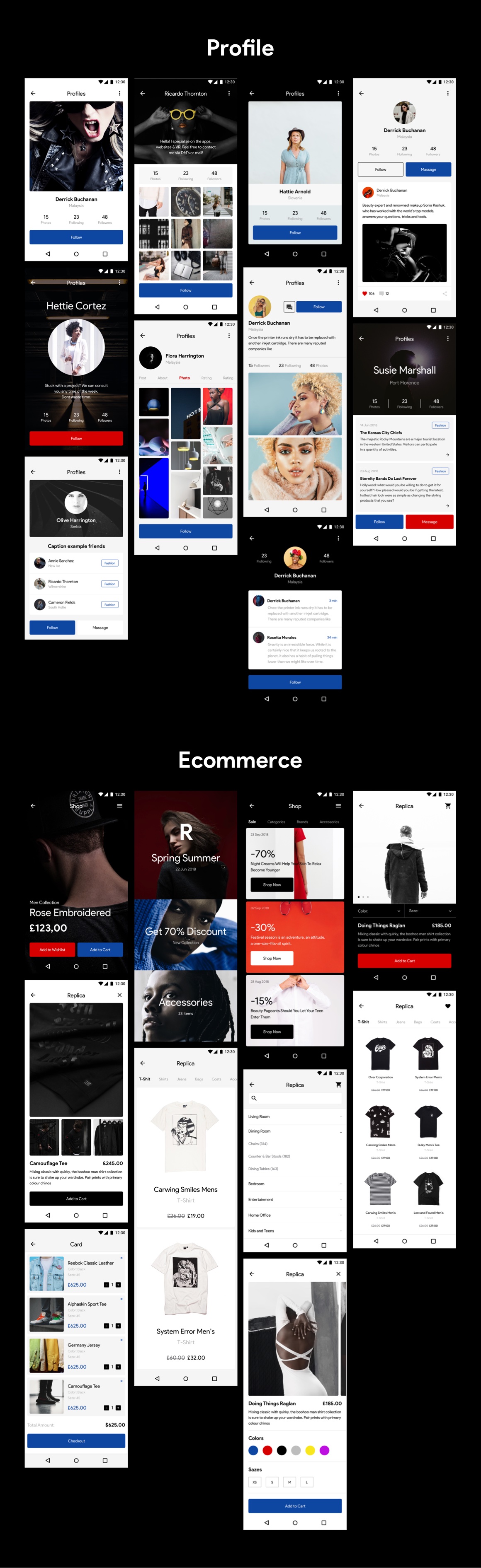 Replica Android UI Kit Replica Android UI Kit