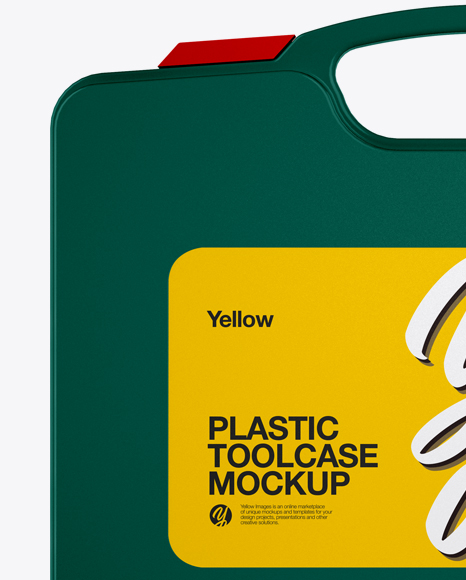 Textured Plastic Toolcase Mockup - Free Download Images High Quality