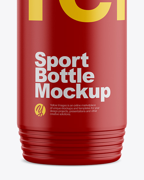 Matte Sport Bottle Mockup