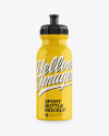 Glossy Sport Bottle Mockup