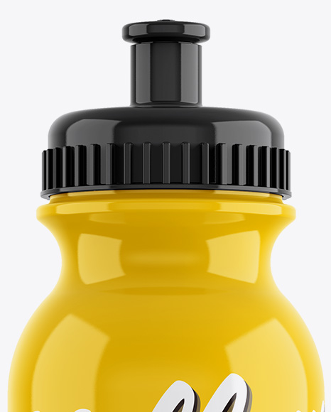 Glossy Sport Bottle Mockup