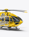 Helicopter Mockup - Right Half Side View