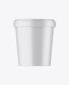 Matte Ice Cream Cup Mockup