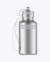 Metallic Sport Bottle with Lace Mockup