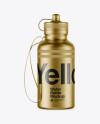 Metallic Sport Bottle with Lace Mockup