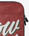 Melange Laptop Case Mockup - Back View