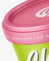 Two Matte Ice Cream Cups Mockup