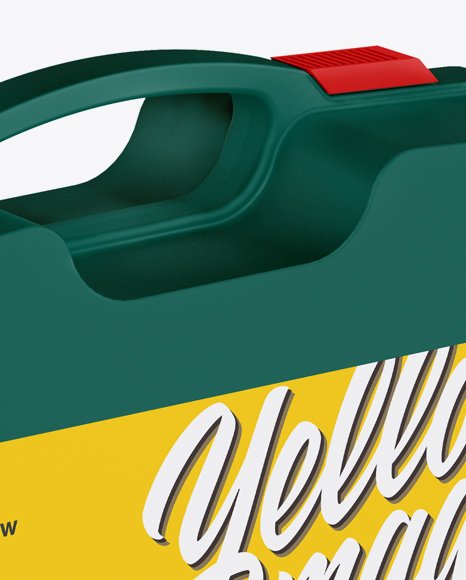 Textured Plastic Toolcase Mockup - Half Side View - Free Download