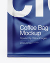 Matte Coffee Bag With Tin-Tie Mockup