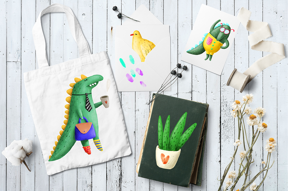 Set of cute Crocodiles