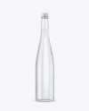 Clear Glass Grappa Bottle Mockup