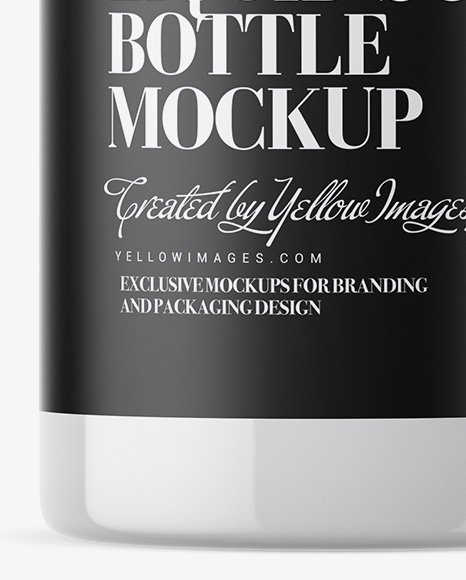 Clear Liquid Soap Bottle with Pump Mockup