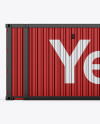 40F Shipping Container Mockup - Side View