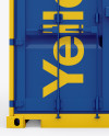 40F Shipping Container Mockup - Front View