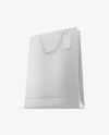 Karft Paper Bag w/ Label Mockup - Half Side View