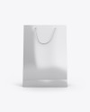 Glossy Paper Bag Mockup - Front View