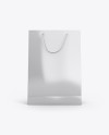 Glossy Paper Bag Mockup - Front View