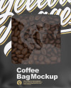 Coffee Bag Mockup - Front View