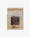 Kraft Coffee Bag Mockup - Front View