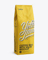 250g Coffee Bag With Valve Mockup - Half-Turned View