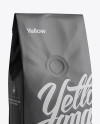 250g Coffee Bag With Valve Mockup - Half-Turned View