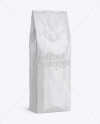 250g Glossy Coffee Bag With Valve Mockup - Half-Turned View