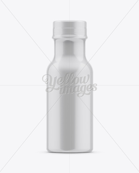 250 ml Juice Bottle In Shrink Sleeve Mockup