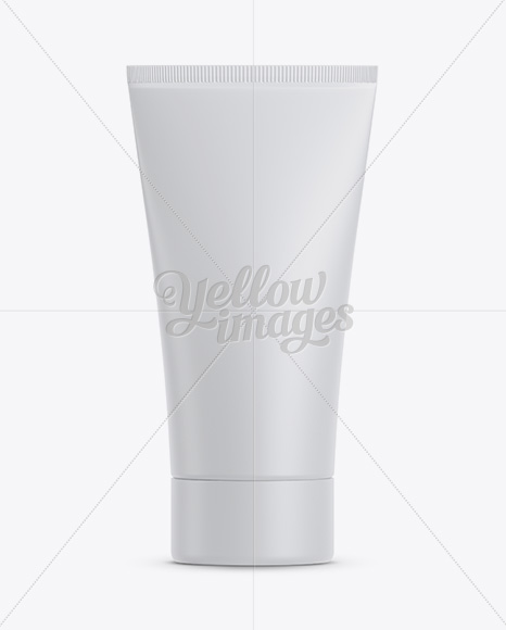 Matte Plastic Cosmetic Tube Mockup