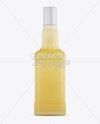 Frosted Glass Liquor Bottle Mockup - Front View