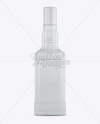 Frosted Glass Gin Bottle Mockup - Front View Frosted Glass Gin Bottle Mockup - Front View