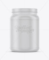 2lb Matte Protein Jar Mockup