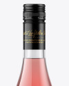 Clear Glass Pink Wine Bottle Mockup